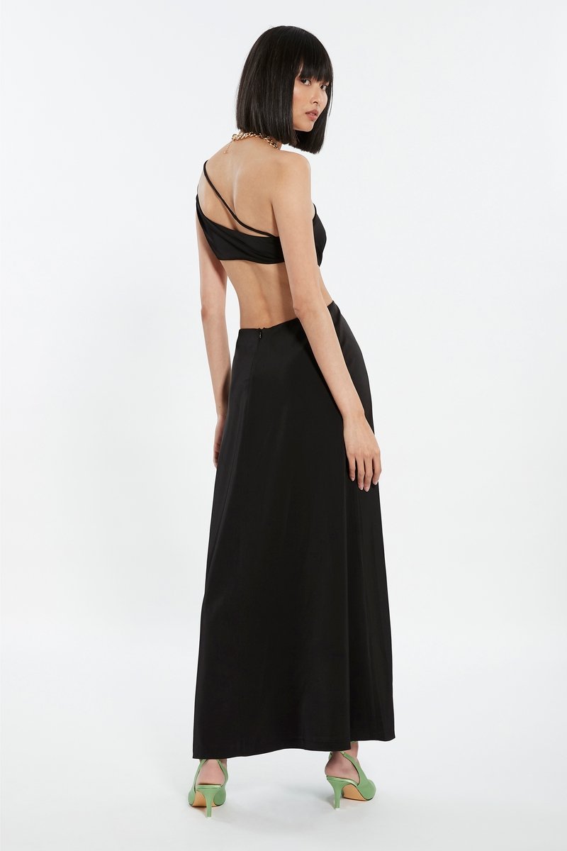 Leila Split Dress Onyx